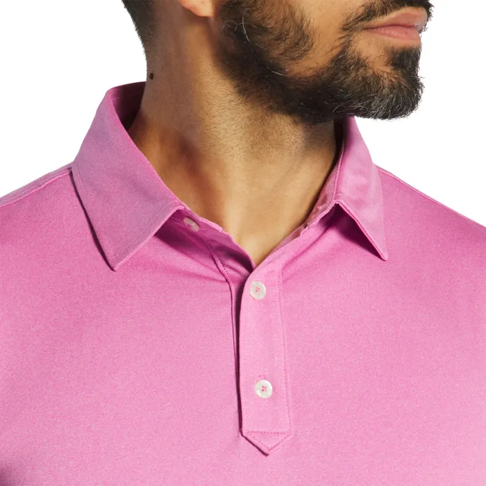 Men FootJoy Shirts Solid Lisle Heather Pink Men FootJoy Shirts Solid Lisle Heather Pink