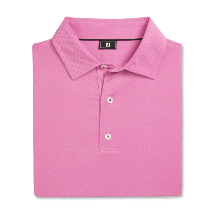 Men FootJoy Shirts Tonal Dot Lisle Pink