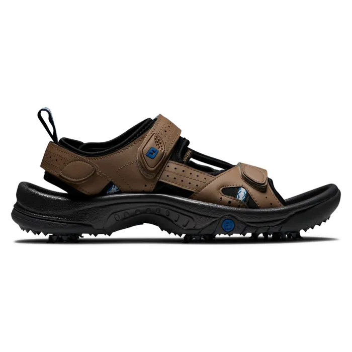 Men FootJoy Spiked Golf Sandals Dark Taupe
