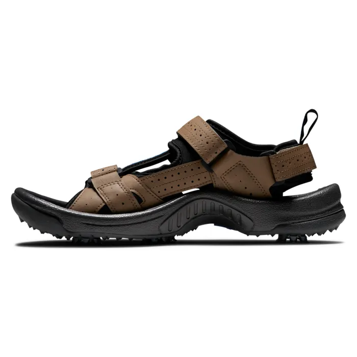 Men FootJoy Spiked Golf Sandals Dark Taupe Men FootJoy Spiked Golf Sandals Dark Taupe