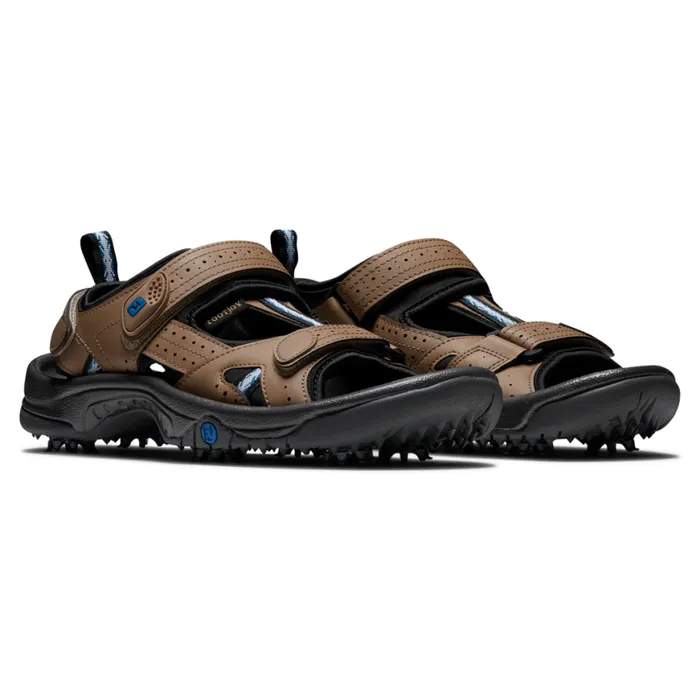 Men FootJoy Spiked Golf Sandals Dark Taupe Men FootJoy Spiked Golf Sandals Dark Taupe