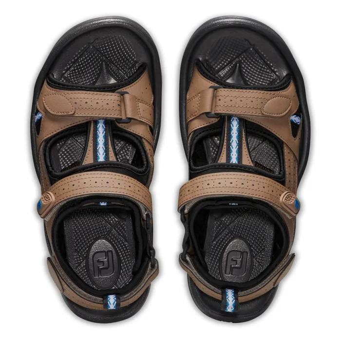 Men FootJoy Spiked Golf Sandals Dark Taupe Men FootJoy Spiked Golf Sandals Dark Taupe