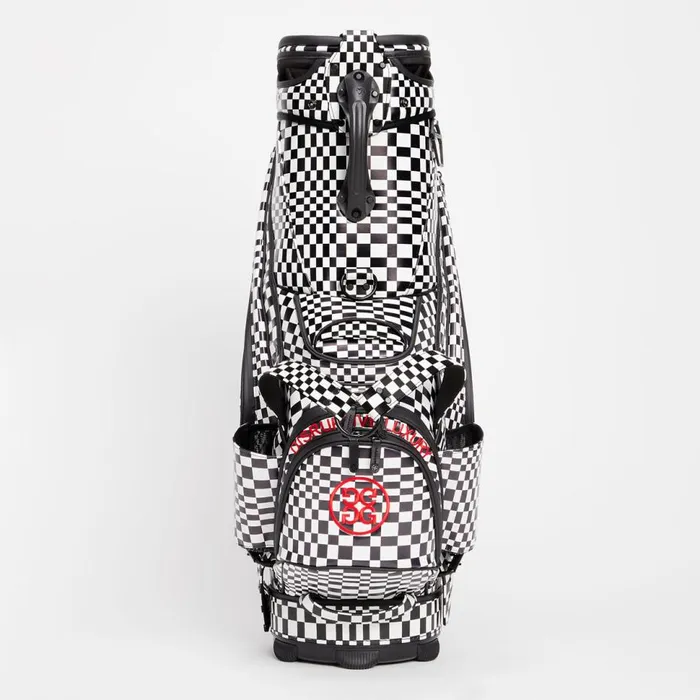 Men GFORE Black Distorted Check Tour Staff Golf Bags