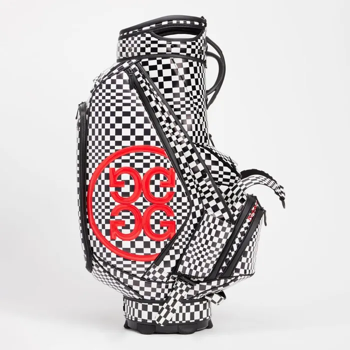 Men GFORE Black Distorted Check Tour Staff Golf Bags