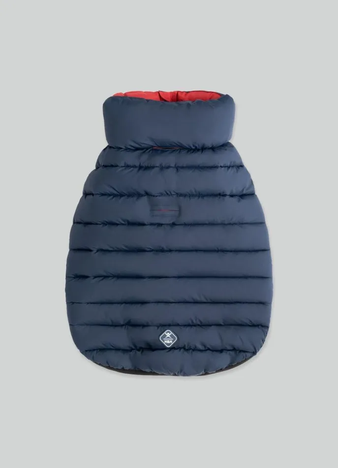 Men Hackett X Hugo and Hudson Hackett London Reversible Puffer Jacket For Dogs 8211 Small Winenavy