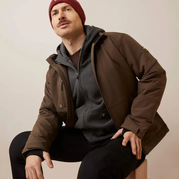 Men Jackets and Vests Ariat Rebar DriTEK DuraStretch Insulated Jacket Wren