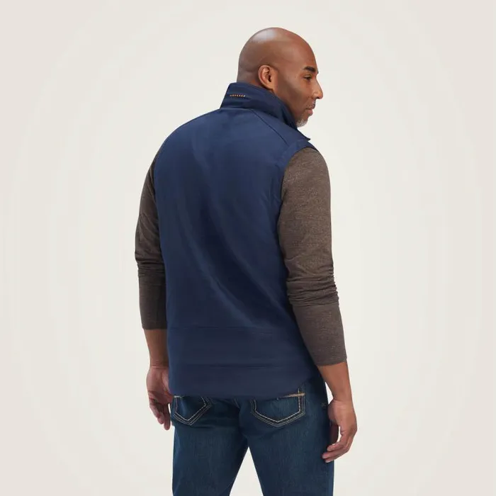 Men Jackets and Vests Ariat Rebar DuraCanvas Vest Navy Men Jackets and Vests Ariat Rebar DuraCanvas Vest Navy