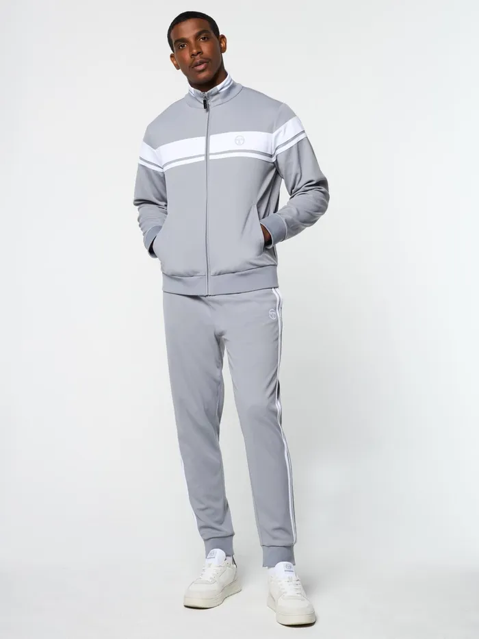 Men Jackets Sergio Tacchini Damarindo Track Jacket Sleet White