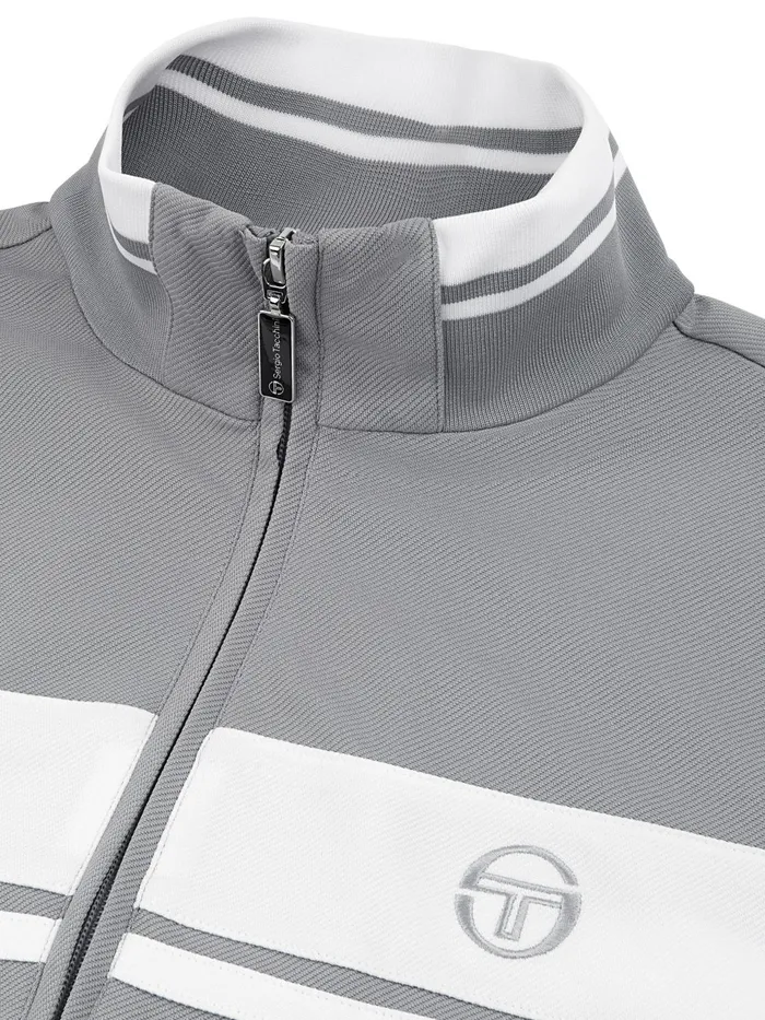 Men Jackets Sergio Tacchini Damarindo Track Jacket Sleet White