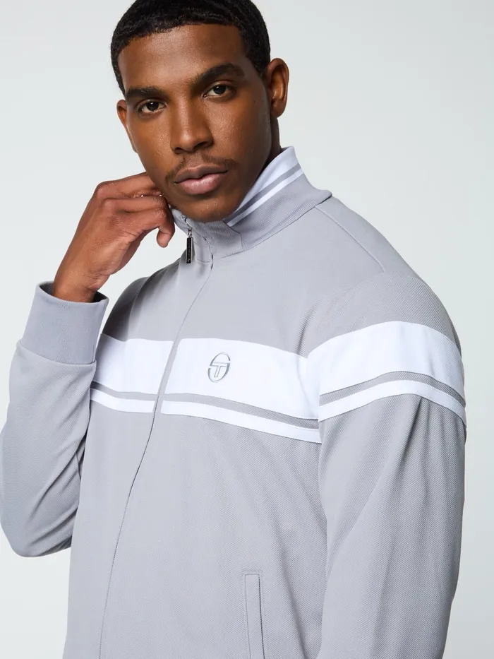 Men Jackets Sergio Tacchini Damarindo Track Jacket Sleet White