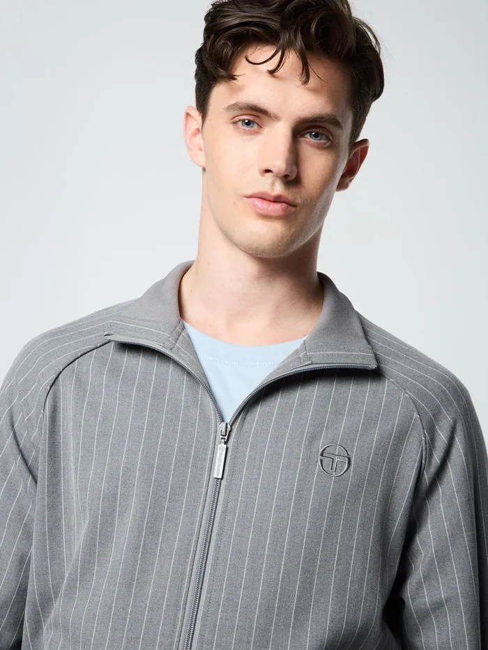 Men Jackets Sergio Tacchini Gessato Suiting Track Jacket Quiet Shade