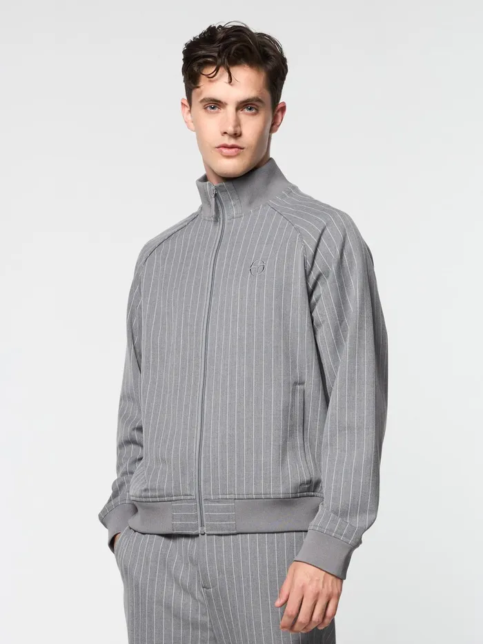 Men Jackets Sergio Tacchini Gessato Suiting Track Jacket Quiet Shade