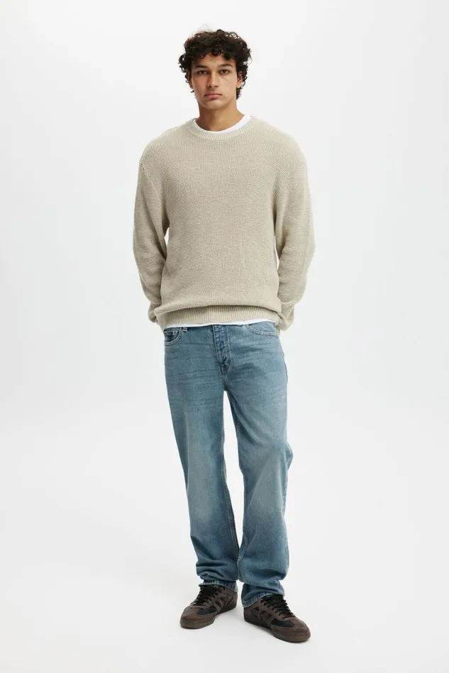 Men Jeans Cotton On Regular Straight Jean Telegram Blue