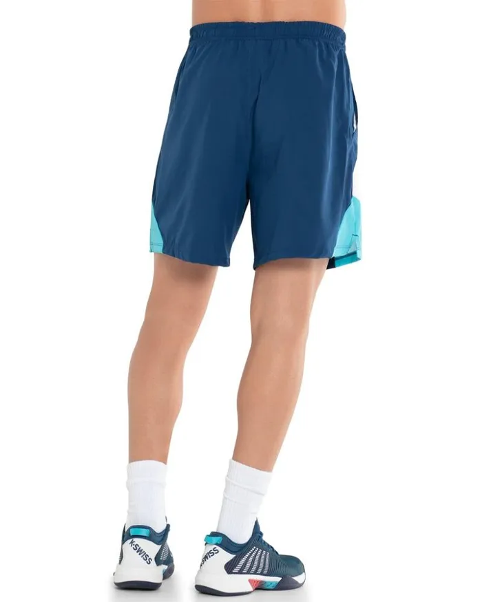 Men KSwiss Shorts and Pants COLOR BLOCK SHORT7 Cyan Men KSwiss Shorts and Pants COLOR BLOCK SHORT7 Cyan
