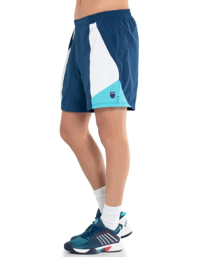 Men KSwiss Shorts and Pants COLOR BLOCK SHORT7 Cyan Men KSwiss Shorts and Pants COLOR BLOCK SHORT7 Cyan