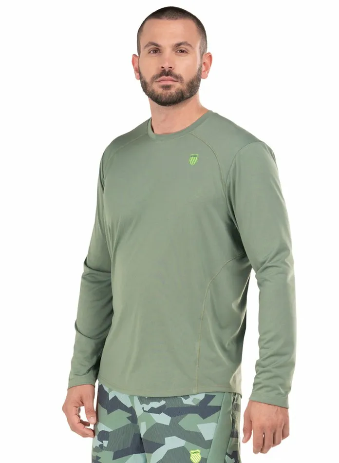 Men KSwiss TShirts and Tops ODYSSEY LS Spray