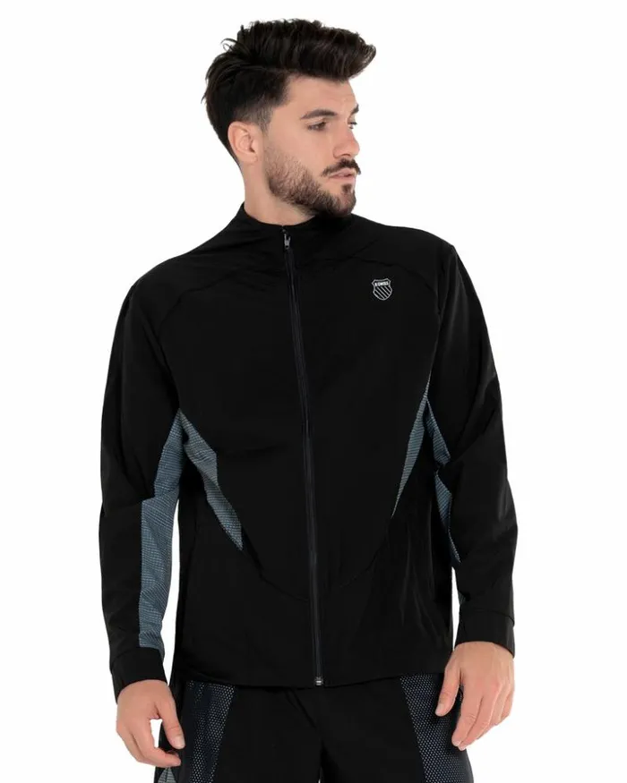 Men KSwiss Tennis and Pickleball SHIELD JACKET Gray