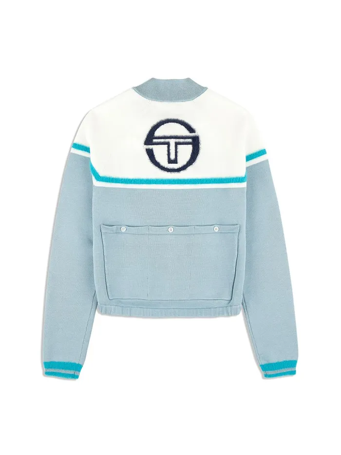 Men Knitwear Sergio Tacchini Ruota Cycling Jersey Celestial Blue