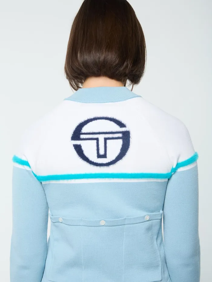 Men Knitwear Sergio Tacchini Ruota Cycling Jersey Celestial Blue