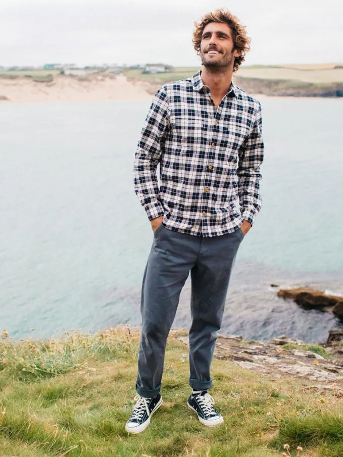 Men Koerner Trouser Airforce Blue Finisterre Trousers and Jeans
