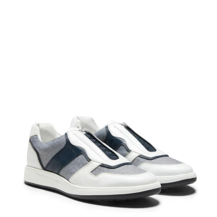 Men Leather And Fabric Sneakers White Fratelli Rossetti Sneakers Men Leather And Fabric Sneakers White Fratelli Rossetti Sneakers