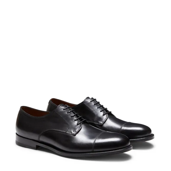 Men Leather LaceUp Shoe Black Fratelli Rossetti LaceUp Shoes Men Leather LaceUp Shoe Black Fratelli Rossetti LaceUp Shoes