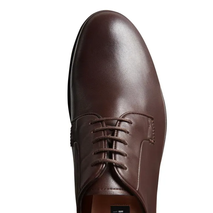 Men Leather LaceUp Shoe Brown Fratelli Rossetti LaceUp Shoes