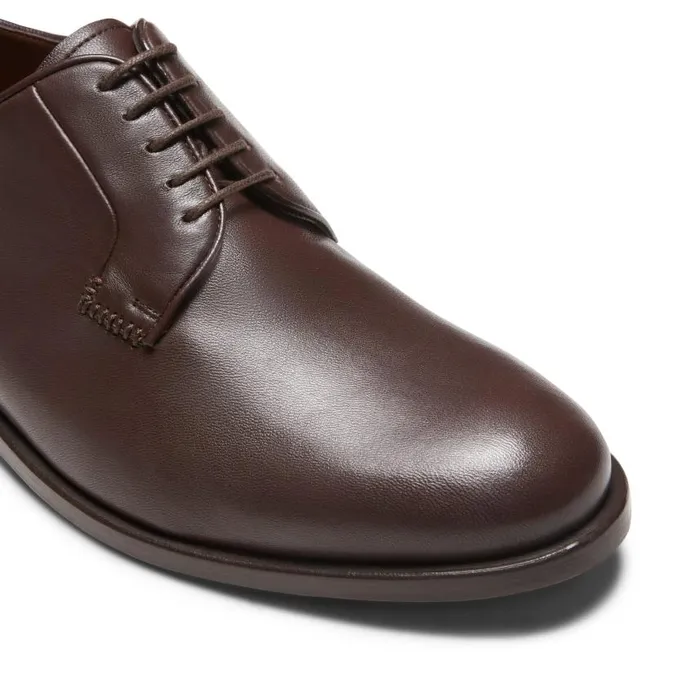 Men Leather LaceUp Shoe Brown Fratelli Rossetti LaceUp Shoes
