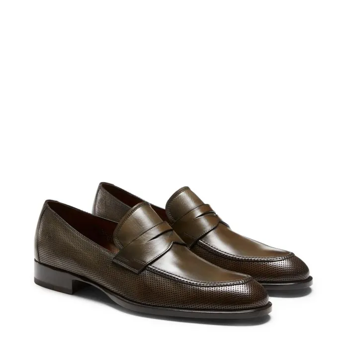 Men Leather Loafer Seaweed Fratelli Rossetti Loafers Men Leather Loafer Seaweed Fratelli Rossetti Loafers