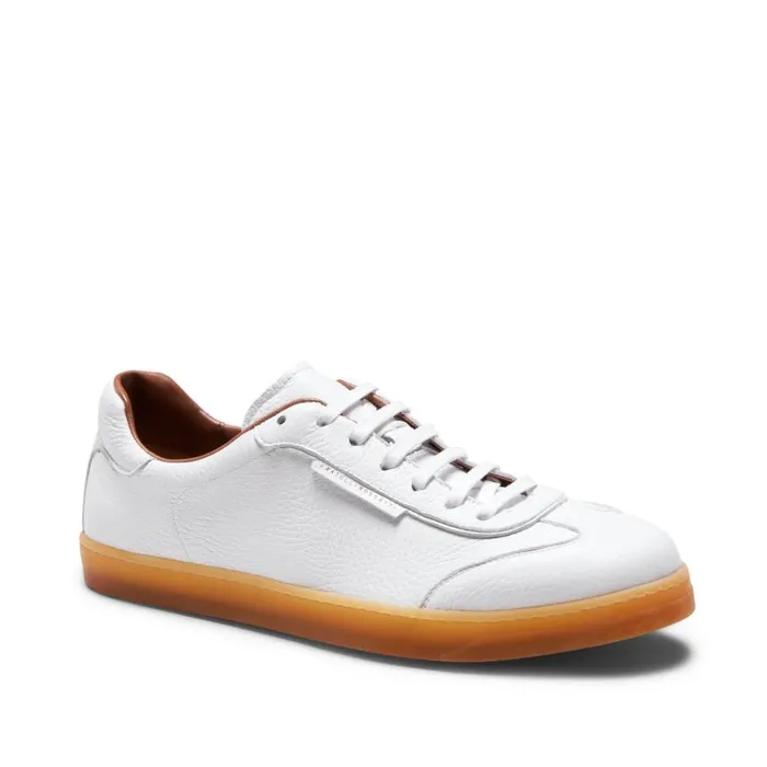 Men Leather Sneaker White Fratelli Rossetti Sneakers