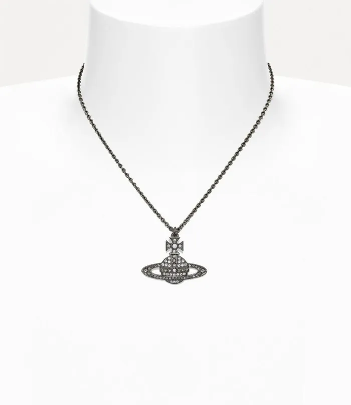 Men Man Kika Pendant Necklace Rutheniumwhiteblacklabradoritecrystal Vivienne Westwood Classic Styles Men Man Kika Pendant Necklace Rutheniumwhiteblacklabradoritecrystal Vivienne Westwood Classic Styles