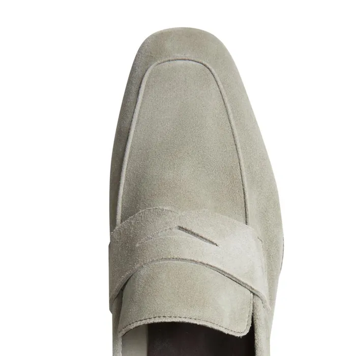 Men Mocassino Estate In Suede Khaki Fratelli Rossetti Loafers