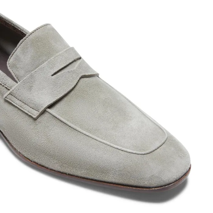 Men Mocassino Estate In Suede Khaki Fratelli Rossetti Loafers