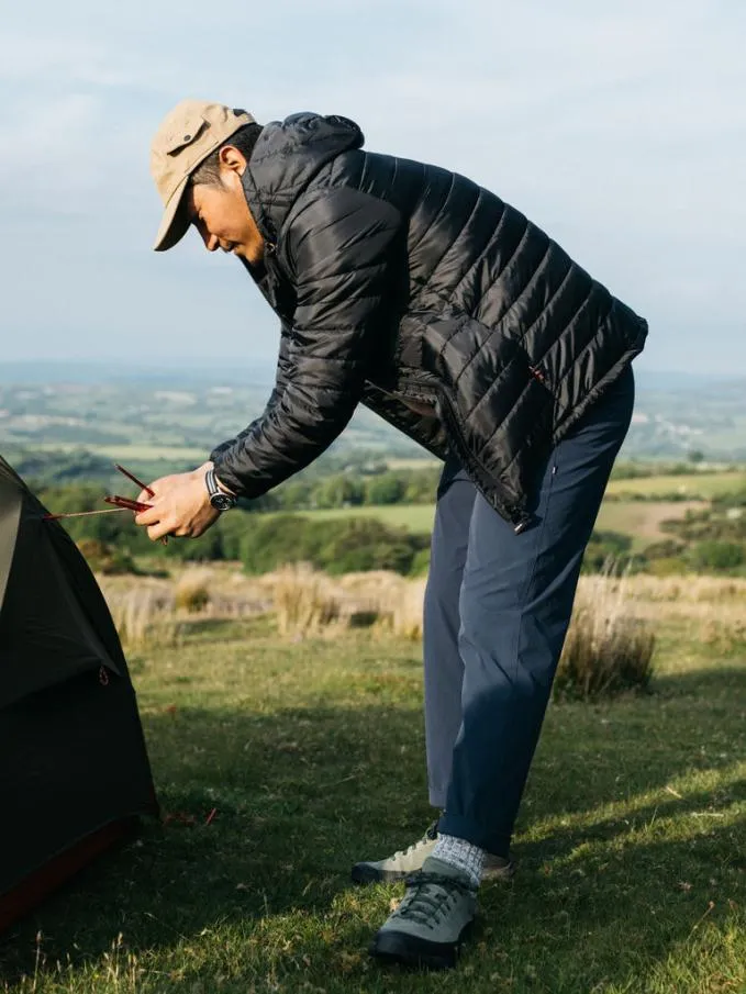 Men Nimbus Hooded Jacket Black Finisterre Jackets Coats and Gilets