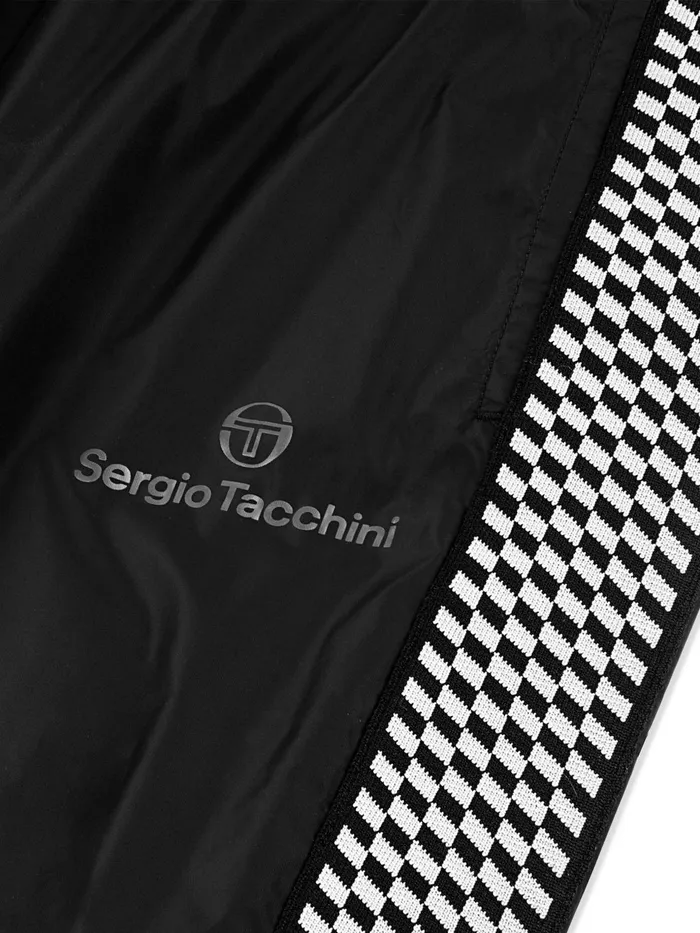 Men Nylon Sergio Tacchini Dama Track Pant Black Beauty