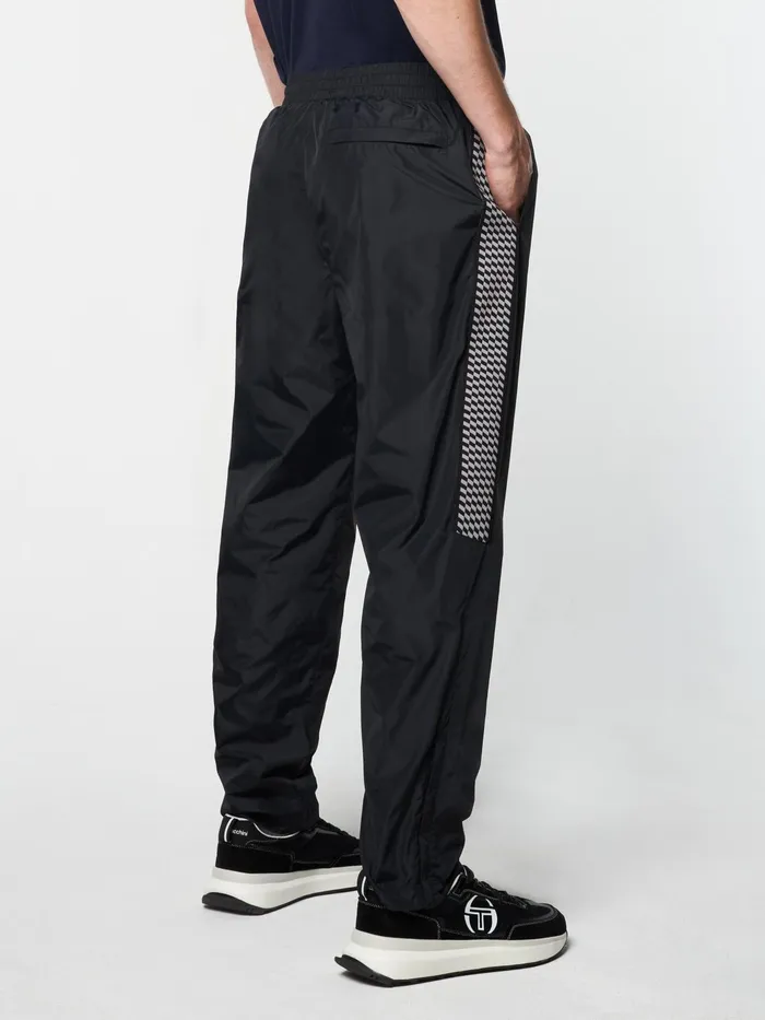 Men Nylon Sergio Tacchini Dama Track Pant Black Beauty