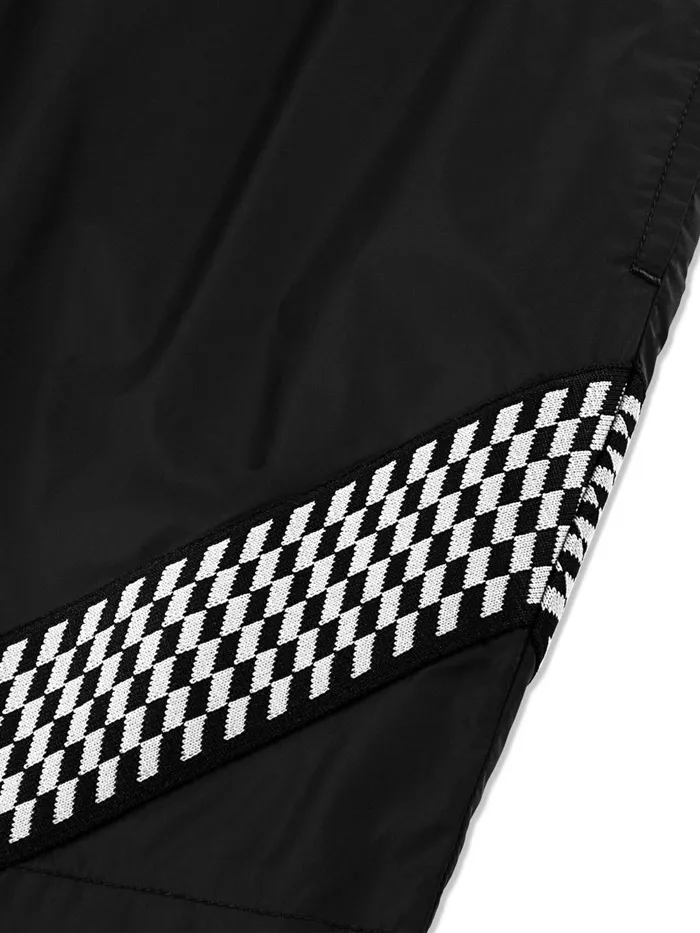 Men Nylon Sergio Tacchini Dama Track Short Black Beauty