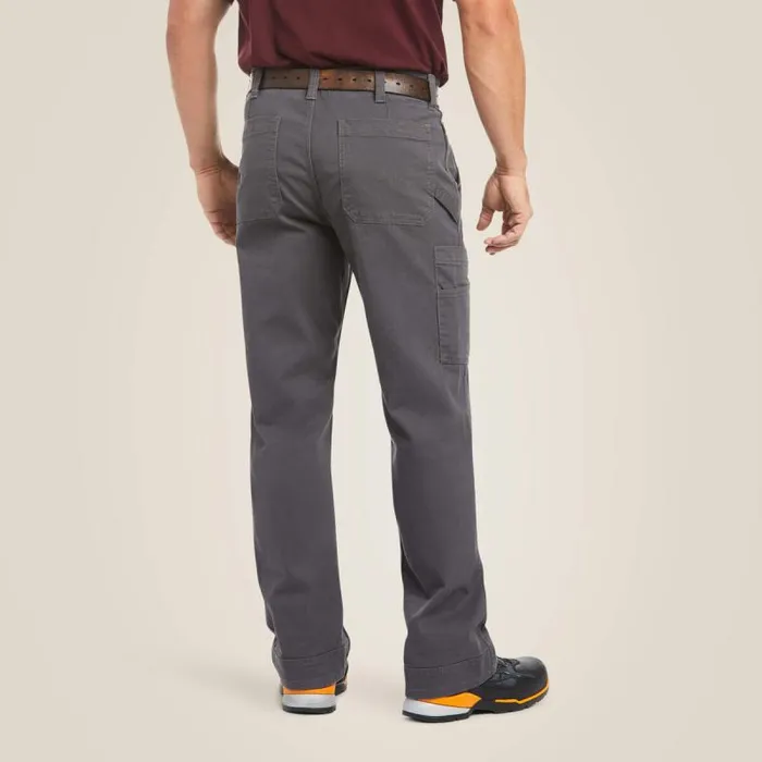 Men Pants and Shorts Ariat Rebar M4 Relaxed DuraStretch Washed Twill Dungaree Boot Cut Pant Rebar Grey Men Pants and Shorts Ariat Rebar M4 Relaxed DuraStretch Washed Twill Dungaree Boot Cut Pant Rebar Grey