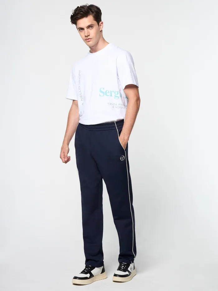 Men Pants And Sweatpants Sergio Tacchini Olmi Track Pant Maritime Blue