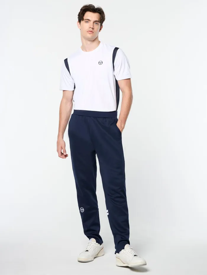 Men Pants And Sweatpants Sergio Tacchini Orion Track Pant Maritime Blue White