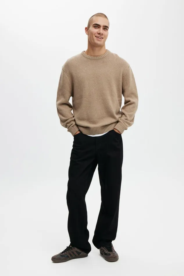 Men Pants Cotton On Baggy Jean Rinse Black