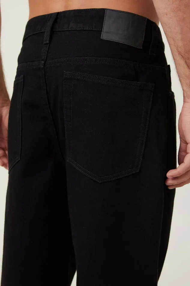 Men Pants Cotton On Baggy Jean Rinse Black Men Pants Cotton On Baggy Jean Rinse Black