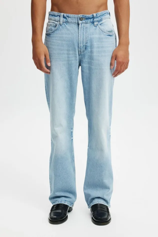 Men Pants Cotton On Relaxed Boot Cut Jean Malibu Blue Men Pants Cotton On Relaxed Boot Cut Jean Malibu Blue
