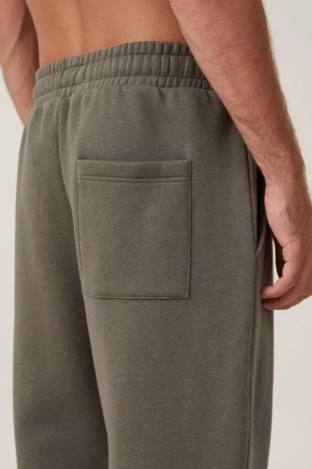 Men Pants Cotton On Relaxed Track Pant Military