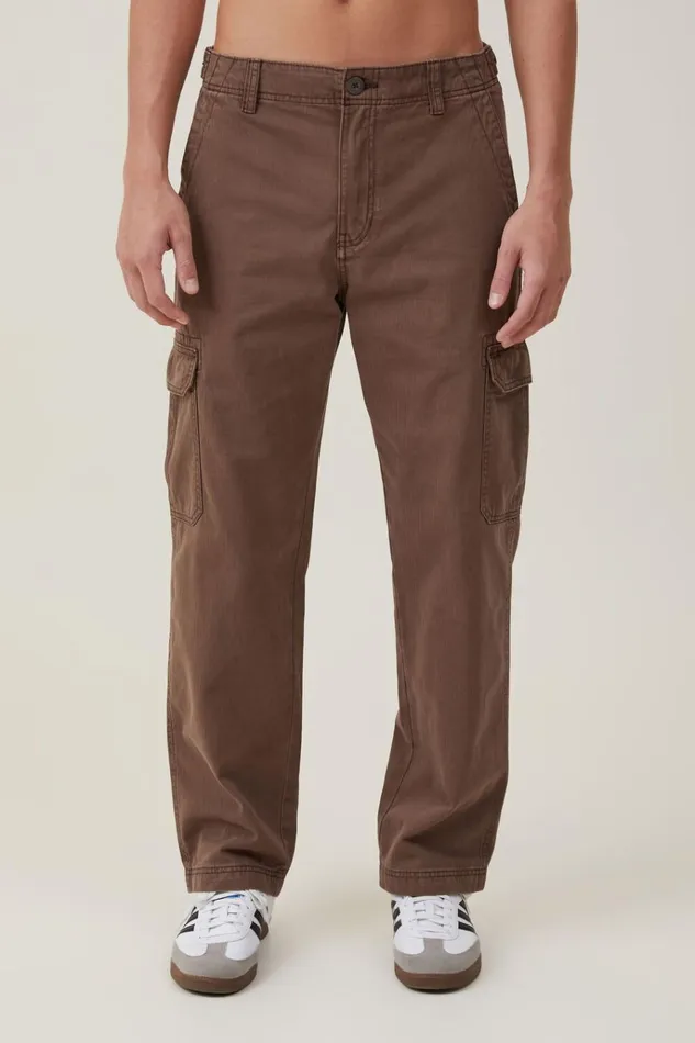 Men Pants Cotton On Tactical Cargo Pant Vintage Dark Brown Herringbone Men Pants Cotton On Tactical Cargo Pant Vintage Dark Brown Herringbone