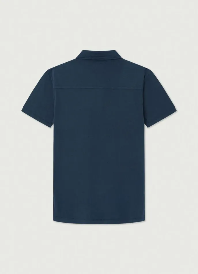 Men Polo Shirts Hackett London Classic Fit Knit Polo Navy