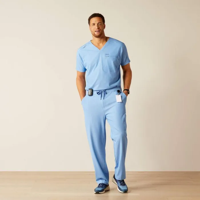 Men Scrubs Ariat Jacobi Utility Stretch Scrub Pant Light Blue Heather Men Scrubs Ariat Jacobi Utility Stretch Scrub Pant Light Blue Heather