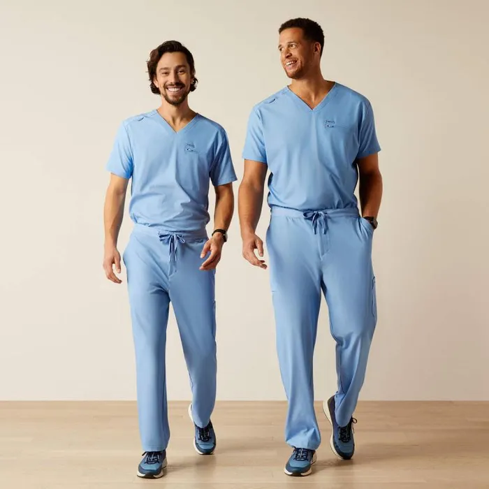 Men Scrubs Ariat Jacobi Utility Stretch Scrub Pant Light Blue Heather Men Scrubs Ariat Jacobi Utility Stretch Scrub Pant Light Blue Heather