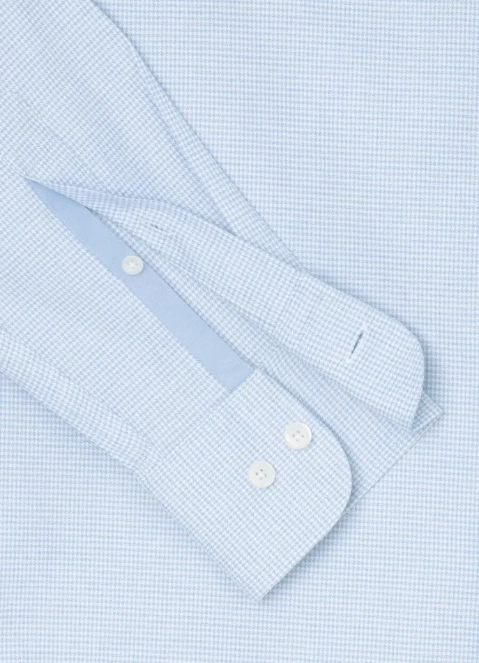 Men Shirts Hackett London Slim Fit Puppytooth Shirt Bluewhite