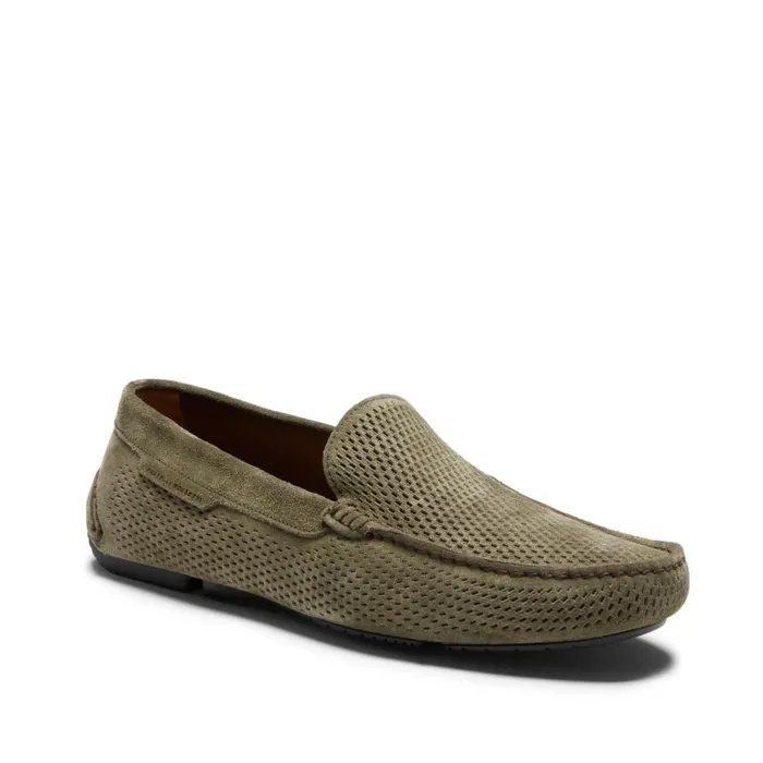Men Suede Driver Loafer Seaweed Fratelli Rossetti Loafers